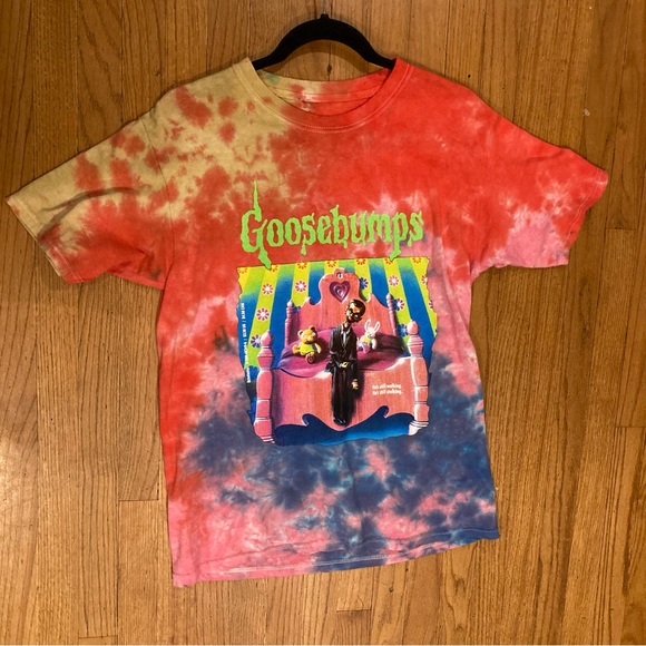 Goosebumps Night of the Living Dummy Retro Y2K Slappy Tie Dye Tee Book Fair - Picture 5 of 11